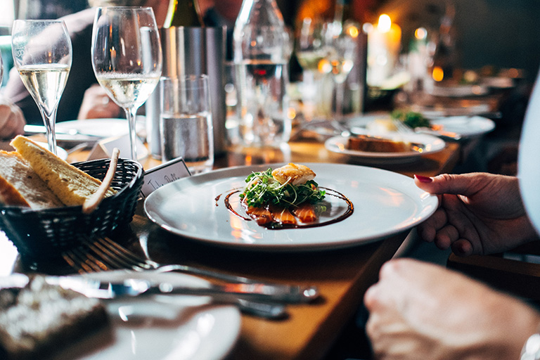 Plat gastronomique du restaurant